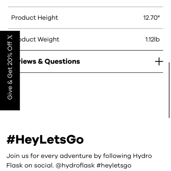 Hydro Flask 40 oz Wide Mouth - Stone NEW - Picture 5 of 5